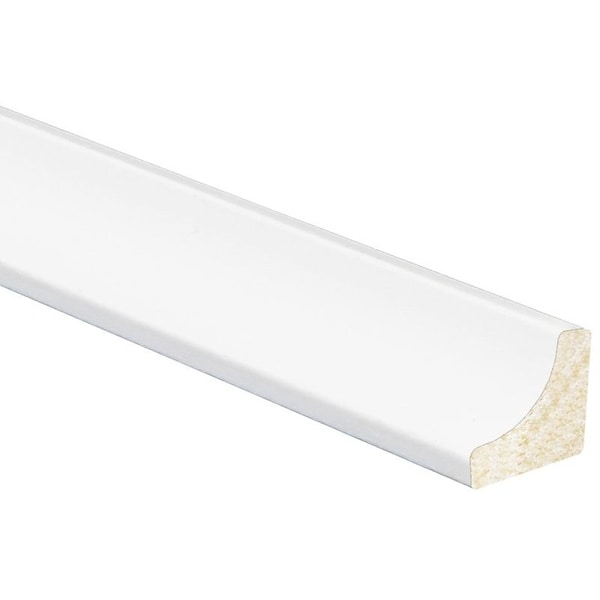 Inteplast Group 100 Cove Moulding, 8 ft L, 1116 in W, Polystyrene, Crystal White - 91000800032