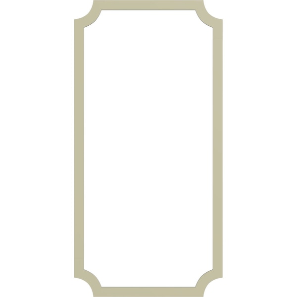 Ekena Millwork 31-in. W x 62-in. H Sussex Floral Panel Moulding Kit Single Panel - PMLKSU31X62A