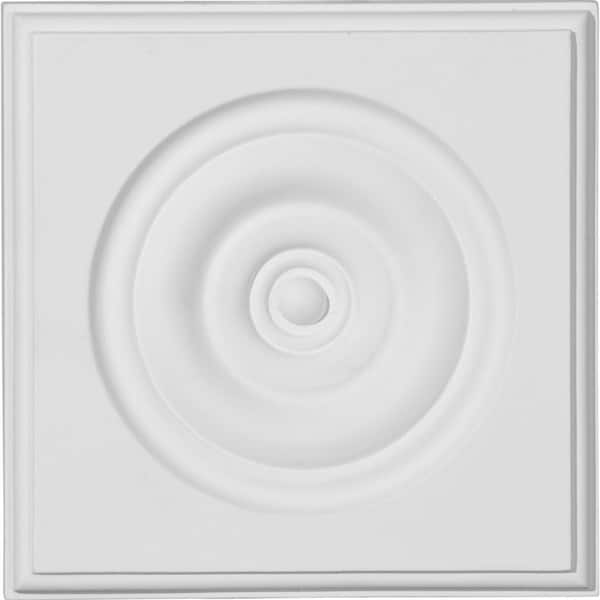 Ekena Millwork Plinth Block, Polyurethane, 5-3/4 in H, 5-3/4 in W - PB05X05X01TR