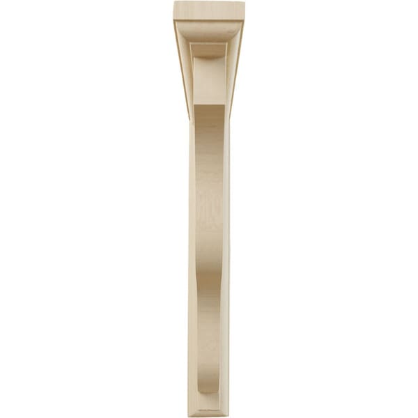 Ekena Millwork 1 1/2"W x 9"D x 11"H Hamilton Traditional Bracket, Rubberwood - BKT01X09X11HARW