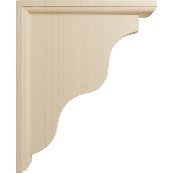 Ekena Millwork 1 1/2"W x 9"D x 11"H Hamilton Traditional Bracket, Rubberwood - BKT01X09X11HARW