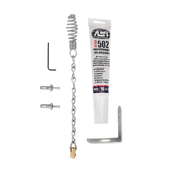 U.S. Fireplace Products Seal Tight Install Kit - Chimney Damper Hardware Kit - No Cable - STIK