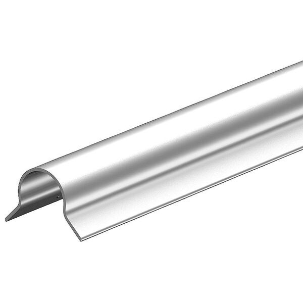 Zoro Select Corner Guard, White, 2.5x48Bullnose, Adhesi - 6YDD5