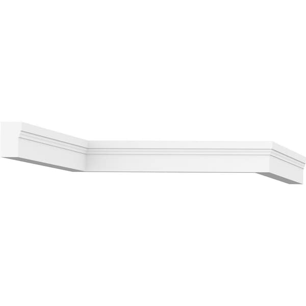 Ekena Millwork WM180 - 2"H x 1 1/4"P x 96"L Brick Mould, PVC - WM180X96SWPV