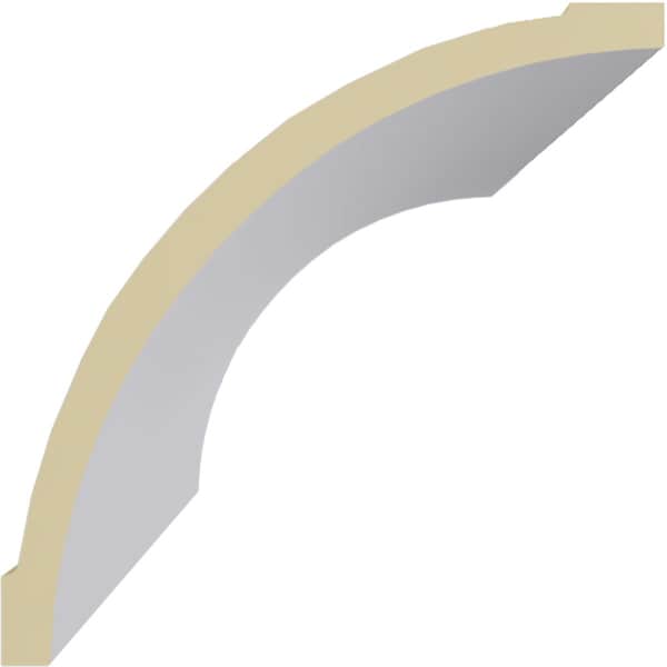 Ekena Millwork 8 1/2"H x 8 1/2"P x 12"F x 94 1/2"L Medway Traditional Smooth Crown Moulding - MLD08X08X12ME