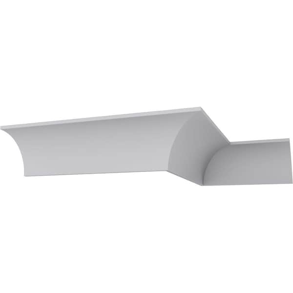 Ekena Millwork 8 1/2"H x 8 1/2"P x 12"F x 94 1/2"L Medway Traditional Smooth Crown Moulding - MLD08X08X12ME