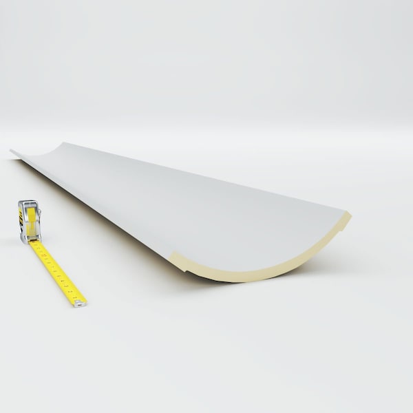 Ekena Millwork 8 1/2"H x 8 1/2"P x 12"F x 94 1/2"L Medway Traditional Smooth Crown Moulding - MLD08X08X12ME