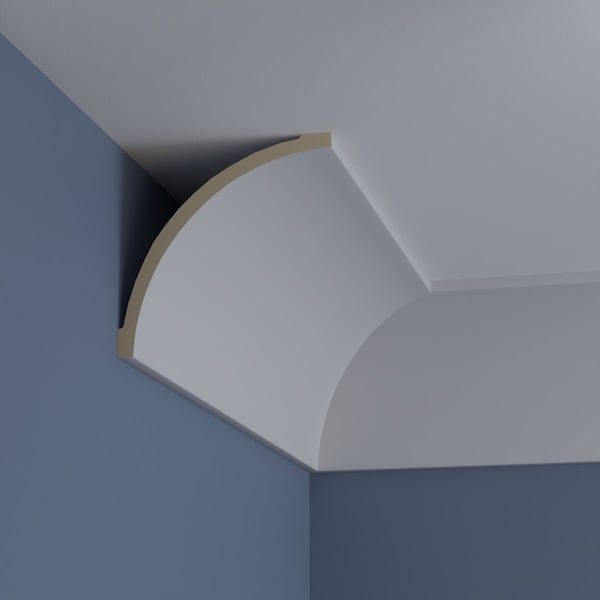 Ekena Millwork 8 1/2"H x 8 1/2"P x 12"F x 94 1/2"L Medway Traditional Smooth Crown Moulding - MLD08X08X12ME