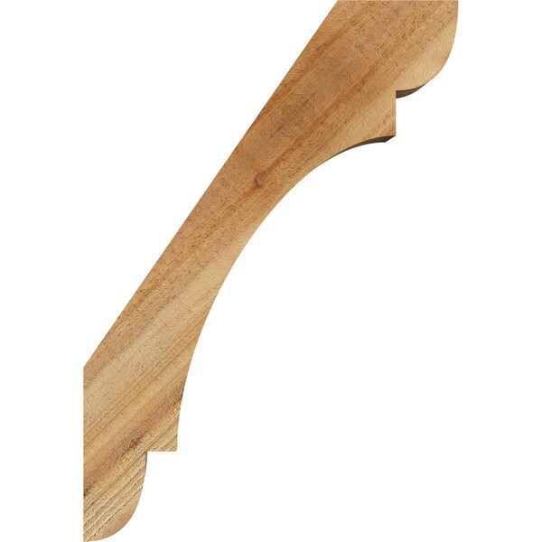 Ekena Millwork 6"W x 18"D x 26"H Olympic Rough Sawn Knee Brace, Western Red Cedar - BRC06X18X26OLY00RWR