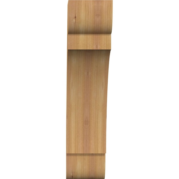 Ekena Millwork 6"W x 18"D x 26"H Olympic Rough Sawn Knee Brace, Western Red Cedar - BRC06X18X26OLY00RWR