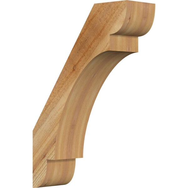 Ekena Millwork 6"W x 18"D x 26"H Olympic Rough Sawn Knee Brace, Western Red Cedar - BRC06X18X26OLY00RWR