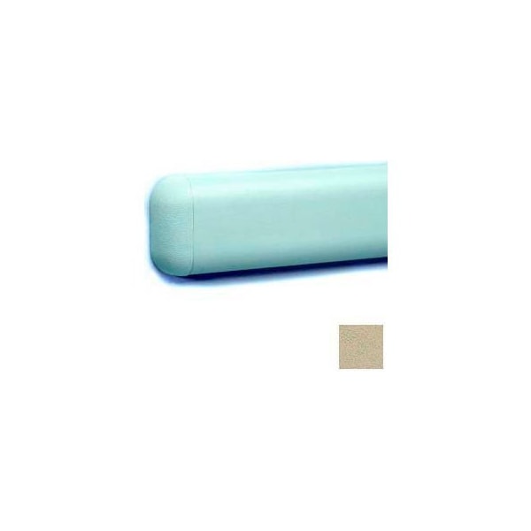 Pawling Wall Guard W/Rounded Top & Bottom Edges, Aluminum Retainer, 2-516"H x 12'L, Harvard Gray - WG-3-12-483