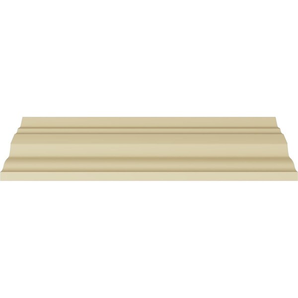 Ekena Millwork 3 7/8"H x 3 7/8"P x 5 1/2"F x 94 1/2"L Dublin Traditional Smooth Crown Moulding - MLD03X03X05DU