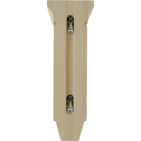 Ekena Millwork 4"W x 8"D x 12"H Medium Lucan Wood Corbel, Rubberwood - CORW04X08X12LURW