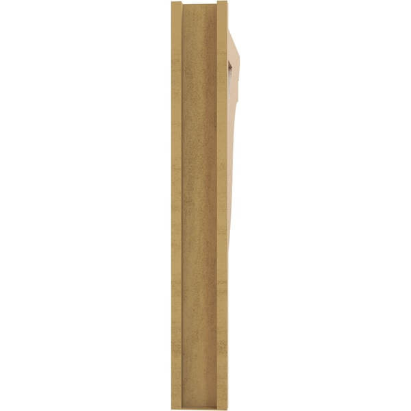 Ekena Millwork 5 1/2-in W x 36-in D x 40-in H Funston Slat Rough Cedar Woodgrain TimberThane Outlooker, Primed Tan - OUTUR055X36X40FST24RCPR