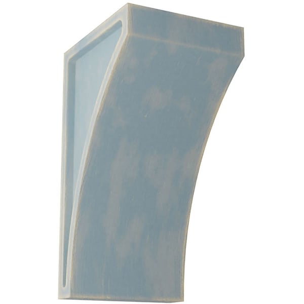 Ekena Millwork 3"W x 3 1/2"D x 6"H Small Lawson Wood Vintage Decor Corbel, Driftwood Blue - CORWD03X03X06LWBU
