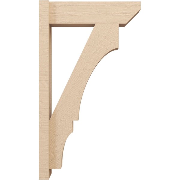 Ekena Millwork 5 1/2-in W x 16-in D x 28-in H Balboa Slat Rough Cedar Woodgrain TimberThane Outlooker, Primed Tan - OUTUR055X16X28BOA24RCPR