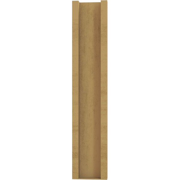 Ekena Millwork 5 1/2-in W x 16-in D x 28-in H Balboa Slat Rough Cedar Woodgrain TimberThane Outlooker, Primed Tan - OUTUR055X16X28BOA24RCPR