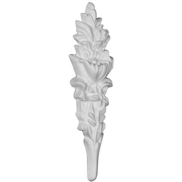 Ekena Millwork 1 5/8"W x 5 7/8"H x 3/4"P Hillsborough Flower Onlay - ONL02X06X01HI