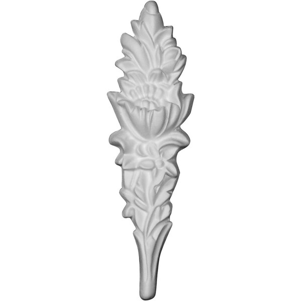 Ekena Millwork 1 5/8"W x 5 7/8"H x 3/4"P Hillsborough Flower Onlay - ONL02X06X01HI