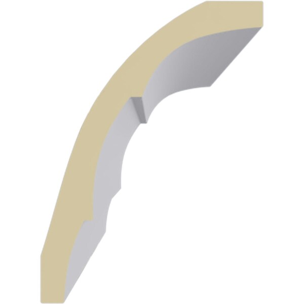 Ekena Millwork 4 3/4"H x 3 1/2"P x 5 7/8"F x 94 1/2"L, Adonis Crown Moulding - MLD04X03X04AD