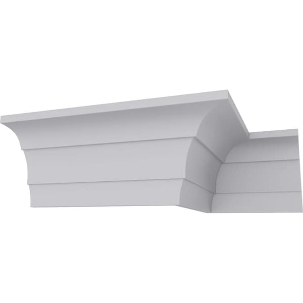 Ekena Millwork 4 3/4"H x 3 1/2"P x 5 7/8"F x 94 1/2"L, Adonis Crown Moulding - MLD04X03X04AD