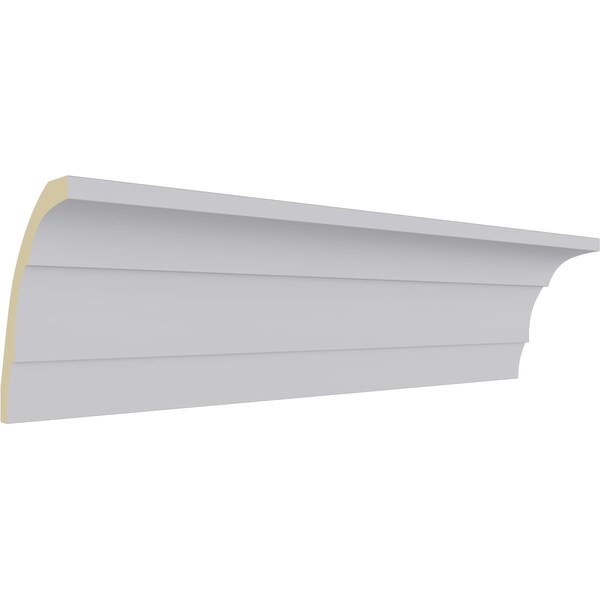 Ekena Millwork 4 3/4"H x 3 1/2"P x 5 7/8"F x 94 1/2"L, Adonis Crown Moulding - MLD04X03X04AD
