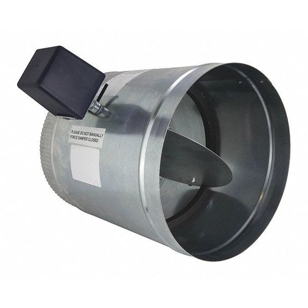 Io Hvac Controls Fresh Air Damper, Round, 24V, PO/SC, 14" - D-14-PO