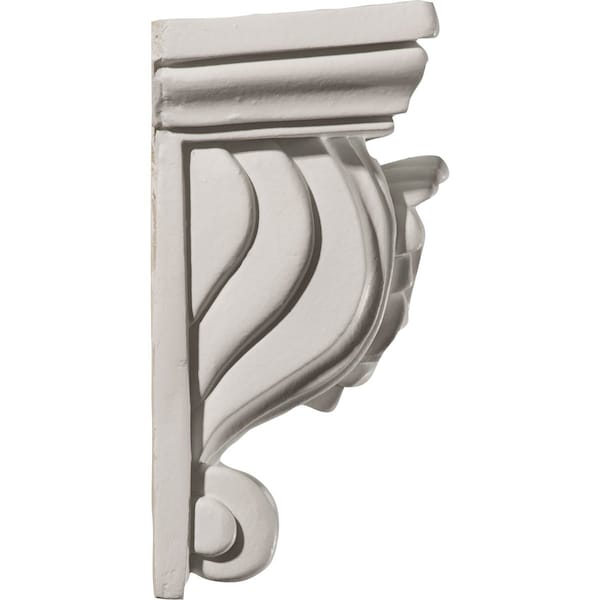 Ekena Millwork 4 5/8"W x 3"D x 6 3/8"H Tirana Corbel - COR04X03X06TI