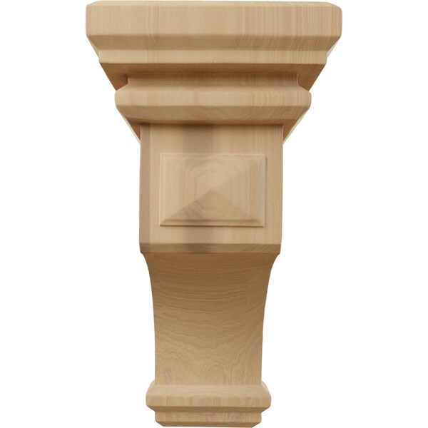 Ekena Millwork 7"W x 7 3/4"D x 14"H Jumbo Woodruff Wood Corbel, Cherry - CORW07X07X14WFCH