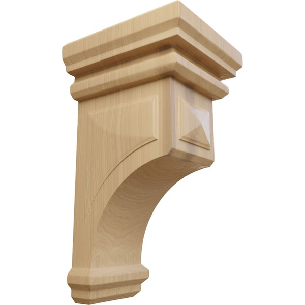 Ekena Millwork 7"W x 7 3/4"D x 14"H Jumbo Woodruff Wood Corbel, Cherry - CORW07X07X14WFCH