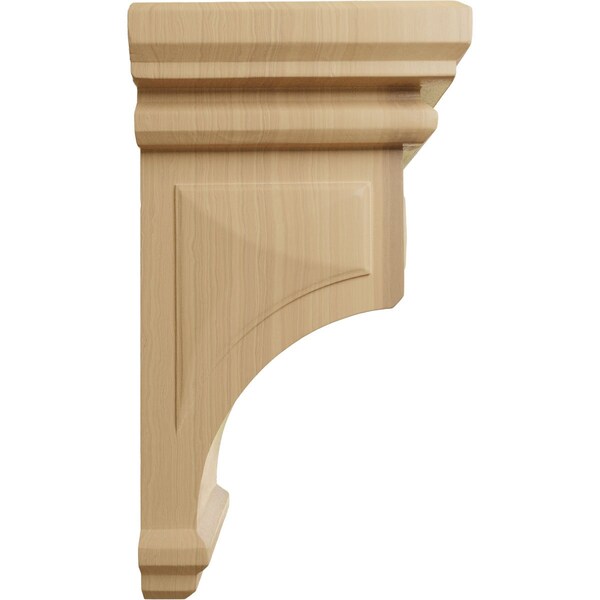 Ekena Millwork 7"W x 7 3/4"D x 14"H Jumbo Woodruff Wood Corbel, Cherry - CORW07X07X14WFCH