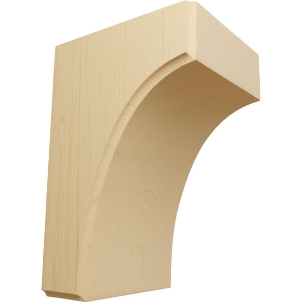 Ekena Millwork 3 1/2"W x 4"D x 6"H Clarksville Bracket, Alder - BKTW04X04X06CVAL