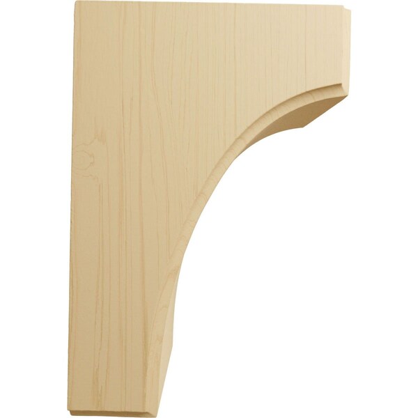 Ekena Millwork 3 1/2"W x 4"D x 6"H Clarksville Bracket, Alder - BKTW04X04X06CVAL