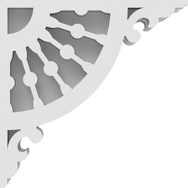 Ekena Millwork Wagon Wheel Architectural Grade PVC Corbel, 1 7/8"W X 6"D X 6"H - CORP01X06X06WW