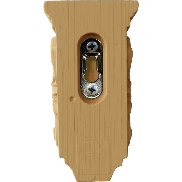 Ekena Millwork 2 1/4"W x 2 1/4"D x 4 1/4"H Extra Small Acanthus Wood Corbel, Alder - CORW02X02X04ACAL
