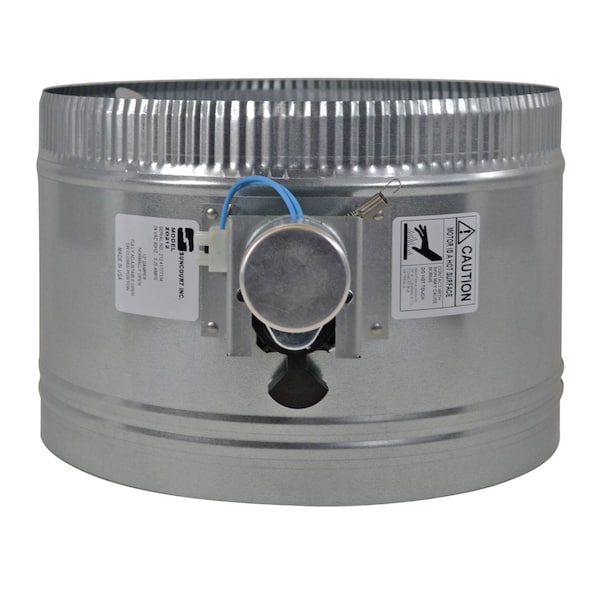 Suncourt 12" Fully Adjustable Motorized Airflow Control Damper - Normally Open - ZO212