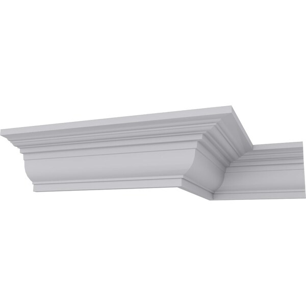 Ekena Millwork 3"H x 3 1/2"P x 4 3/8"F x 94 1/2"L Bedford Smooth Crown Moulding - MLD03X03X04BE