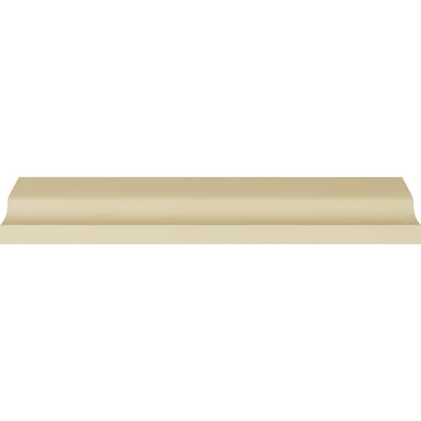 Ekena Millwork 3"H x 3 1/2"P x 4 3/8"F x 94 1/2"L Bedford Smooth Crown Moulding - MLD03X03X04BE