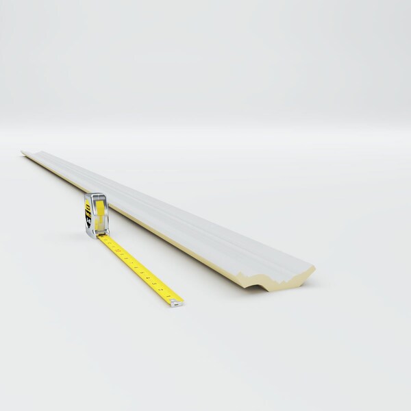 Ekena Millwork 3"H x 3 1/2"P x 4 3/8"F x 94 1/2"L Bedford Smooth Crown Moulding - MLD03X03X04BE