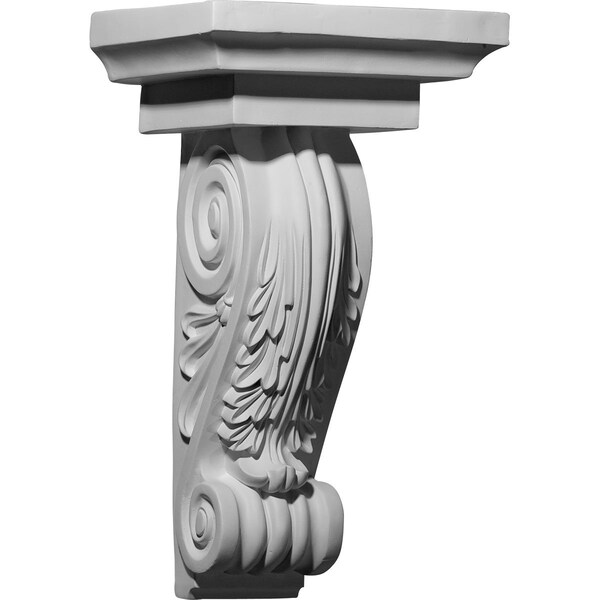 Ekena Millwork 11 5/8"W x 8 5/8"D x 20 1/4"H Strasbourg Corbel - COR11X08X20SG