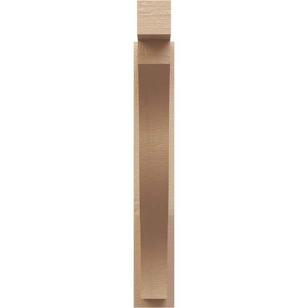 Ekena Millwork 5 1/2-in W x 28-in D x 36-in H Funston Block Rough Cedar Woodgrain TimberThane Outlooker, Primed Tan - OUTUR055X28X36FST44RCPR