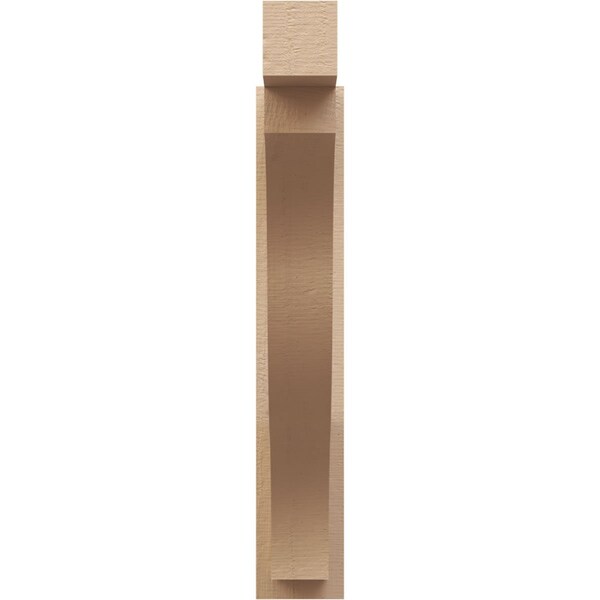Ekena Millwork 5 1/2-in W x 28-in D x 32-in H Funston Block Rough Cedar Woodgrain TimberThane Outlooker, Primed Tan - OUTUR055X28X32FST44RCPR