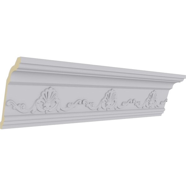 Ekena Millwork 4 3/8"H x 3 1/4"P x 5 3/8"F x 94 1/2"L, (6 1/2" Repeat), Versailles Crown Moulding - MLD04X04X05VE