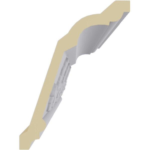 Ekena Millwork 4 3/8"H x 3 1/4"P x 5 3/8"F x 94 1/2"L, (6 1/2" Repeat), Versailles Crown Moulding - MLD04X04X05VE