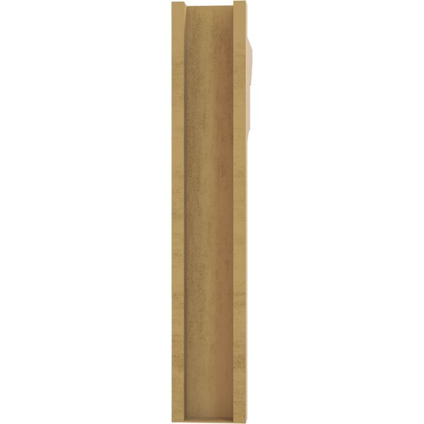Ekena Millwork 6-in W x 26-in D x 34-in H Balboa Slat Rough Cedar Woodgrain TimberThane Outlooker, Primed Tan - OUTUR060X26X34BOA24RCPR