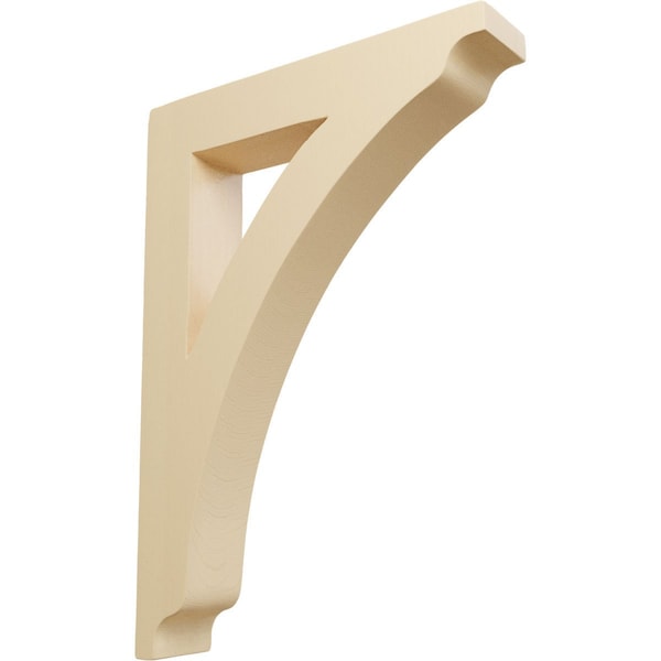 Ekena Millwork 1 3/4"W x 8 1/2"D x 12"H Large Thorton Wood Bracket, Maple - BKTW01X08X12THMA