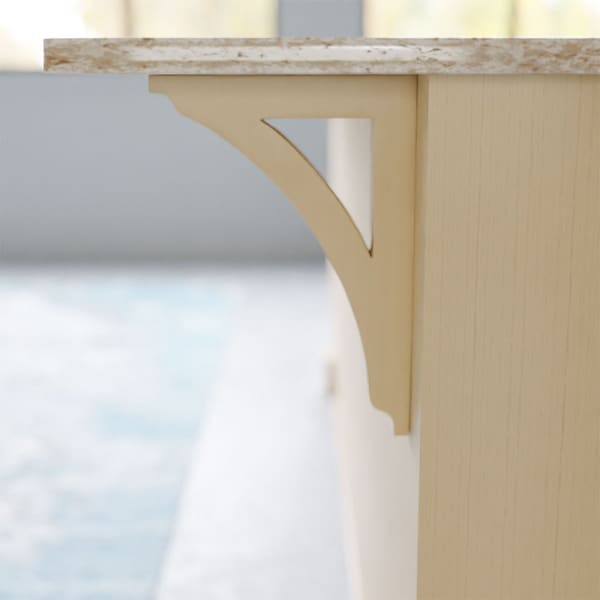 Ekena Millwork 1 3/4"W x 8 1/2"D x 12"H Large Thorton Wood Bracket, Maple - BKTW01X08X12THMA