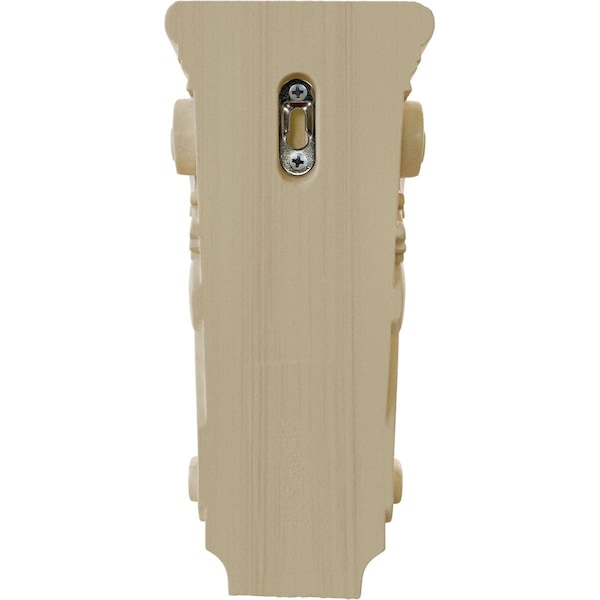 Ekena Millwork 4 1/2"W x 2 3/4"D x 10"H Small Farmingdale Acanthus Pilaster Corbel, Rubberwood - COR04X02X10FRRW