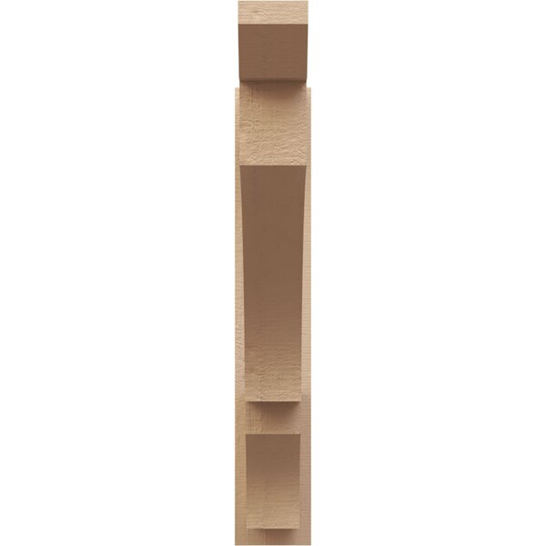 Ekena Millwork 6-in W x 36-in D x 36-in H Balboa Slat Rough Cedar Woodgrain TimberThane Outlooker, Primed Tan - OUTUR060X36X36BOA24RCPR